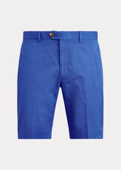 Pantalones Cortos Ralph Lauren Hombre Azules - Slim Fit Stretch - NUQWA7426